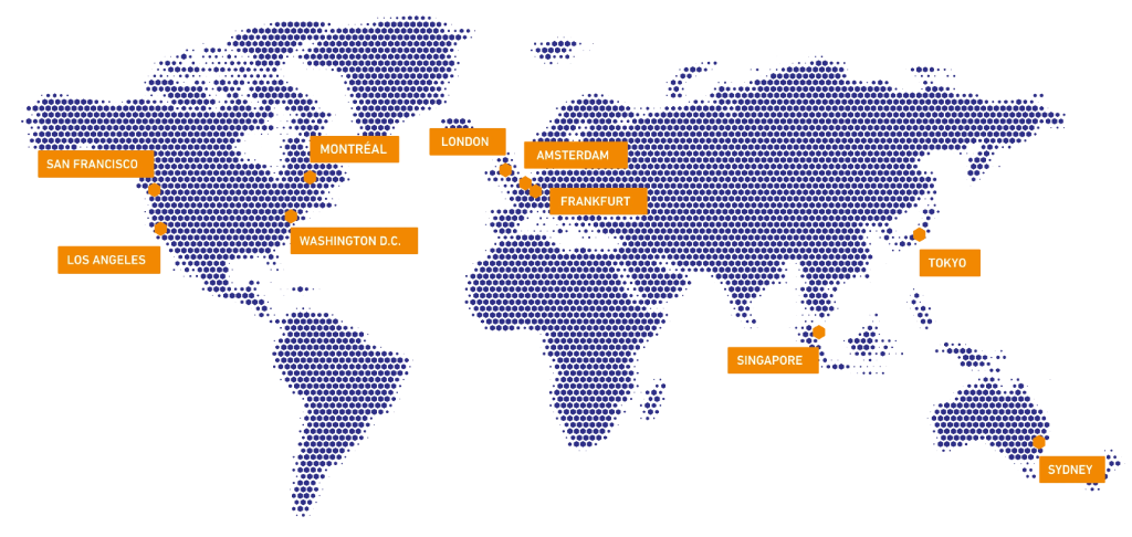 NepalCloud VPS global datacenter locations - Singapore, Tokyo, Sydney, Frankfurt, Amsterdam, London, San Francisco, Los Angeles, Washington DC, Montreal